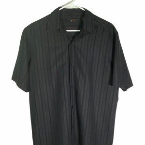 4/$25 Ratio Claiborne‎ Company Stripe Button Down Shirt M